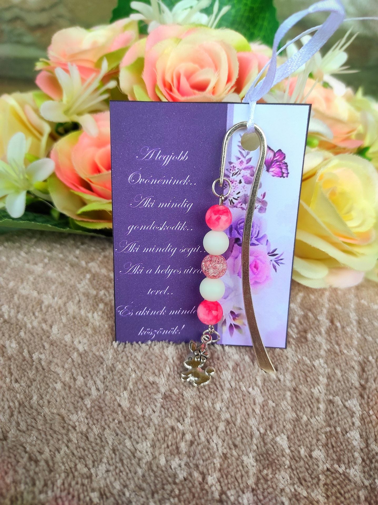 Nyuszis ásvány könyvjelző